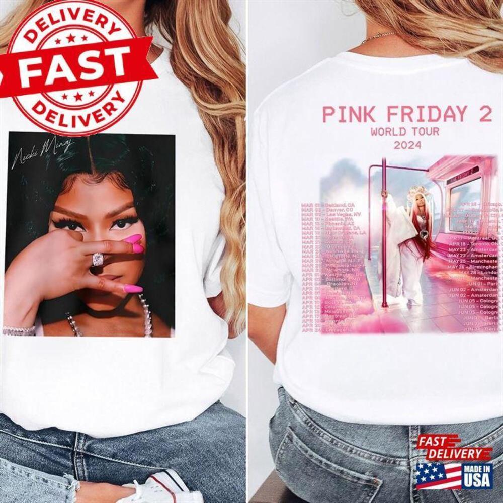 Friday Airbrush Nicki Minaj Shirt Tour T-Shirt 2 Sided - Picture 1 of 4